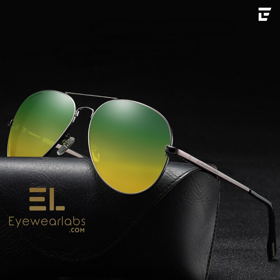 Moore Yellow Green (Day + Night Vision) Men Sunglasses - Eyewearlabs