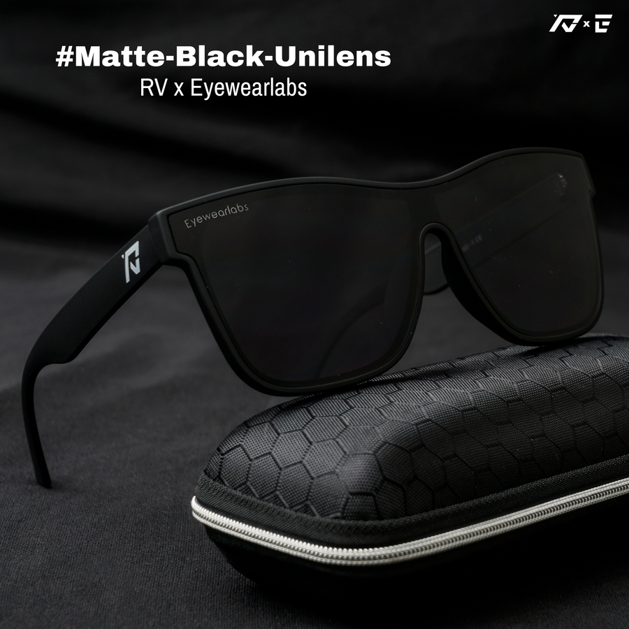 RV Matte Black Unilens Men Sunglasses