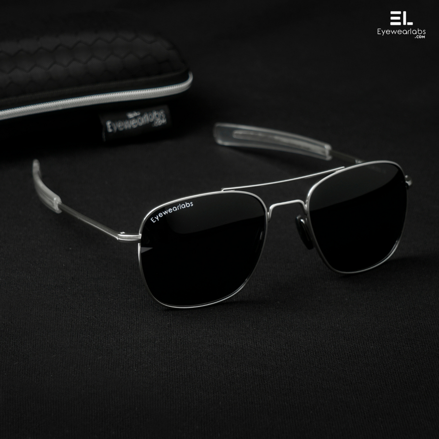 NightFire Silver Black Eyewearlabs Power Sunglasses