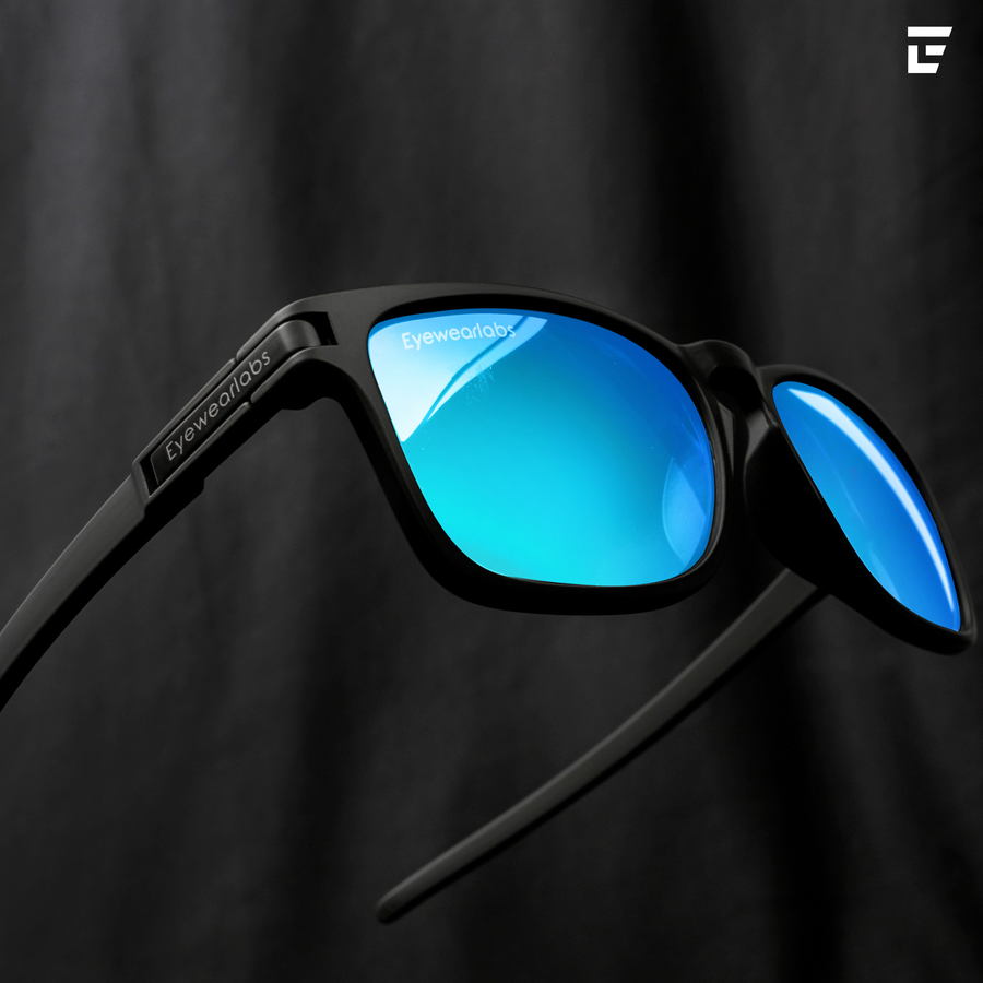 Eclipse Blue Men Sunglasses