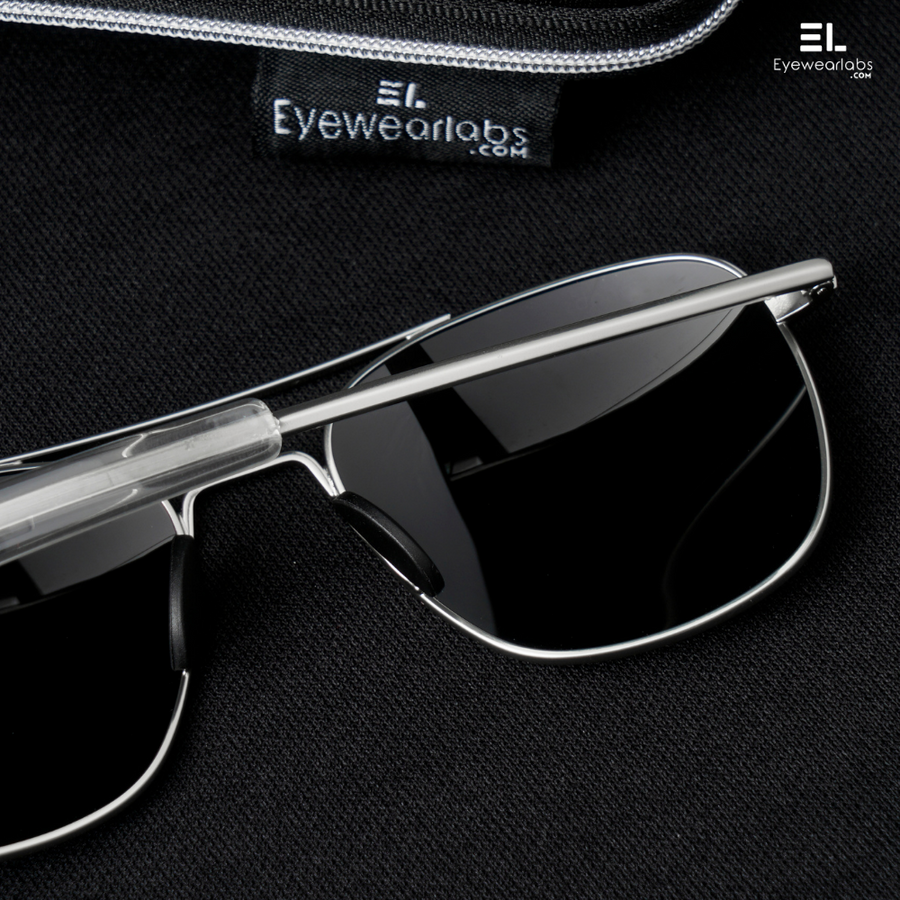 NightFire Silver Black Eyewearlabs Power Sunglasses