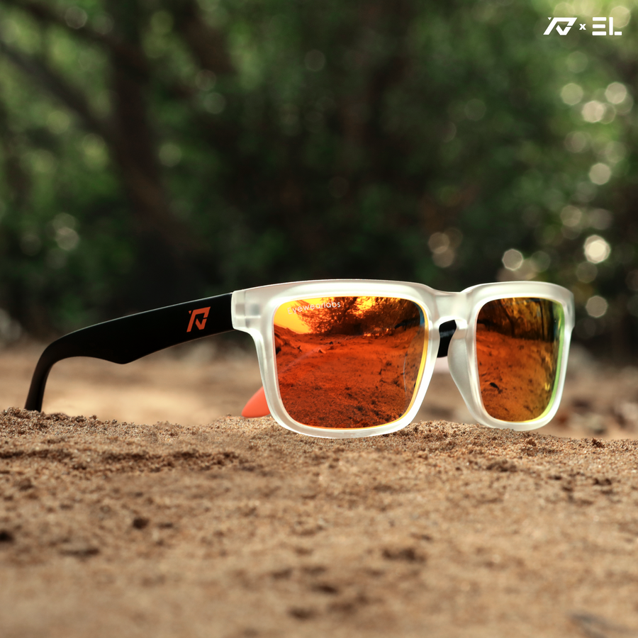 RV Flamboyant Orange Men Sunglasses