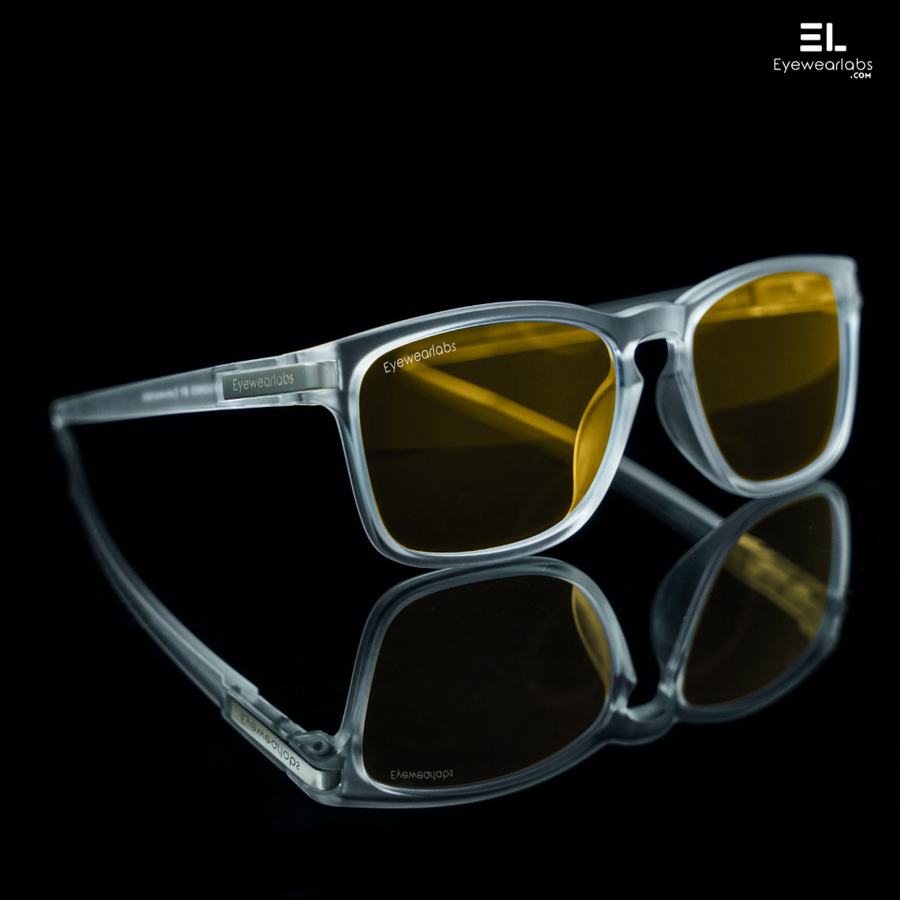 Crystal White Night Vision Yellow Eyewearlabs Power Sunglasses