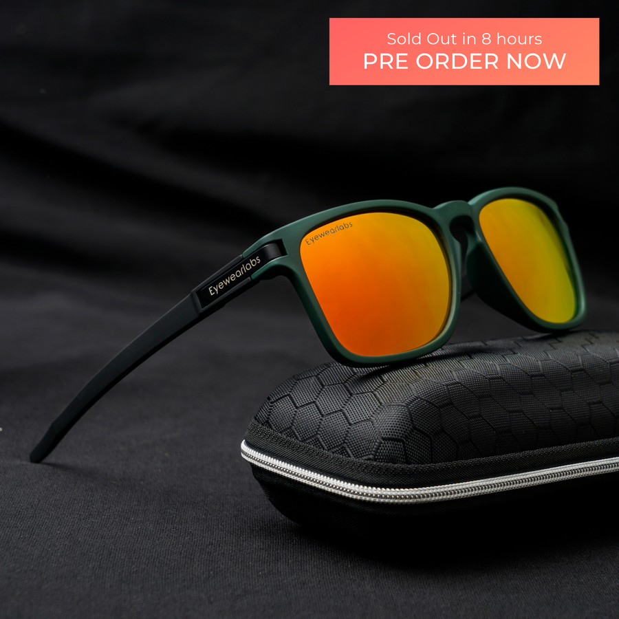 Olive Green Men Sunglasses