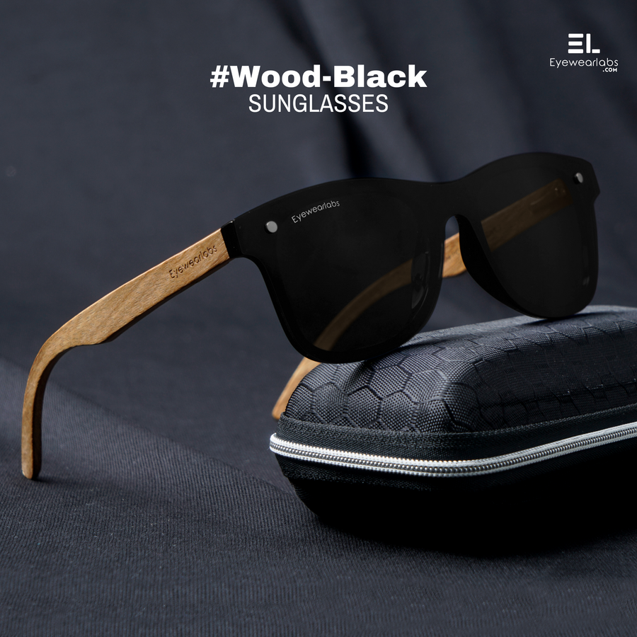 Wood Black Women Sunglasses