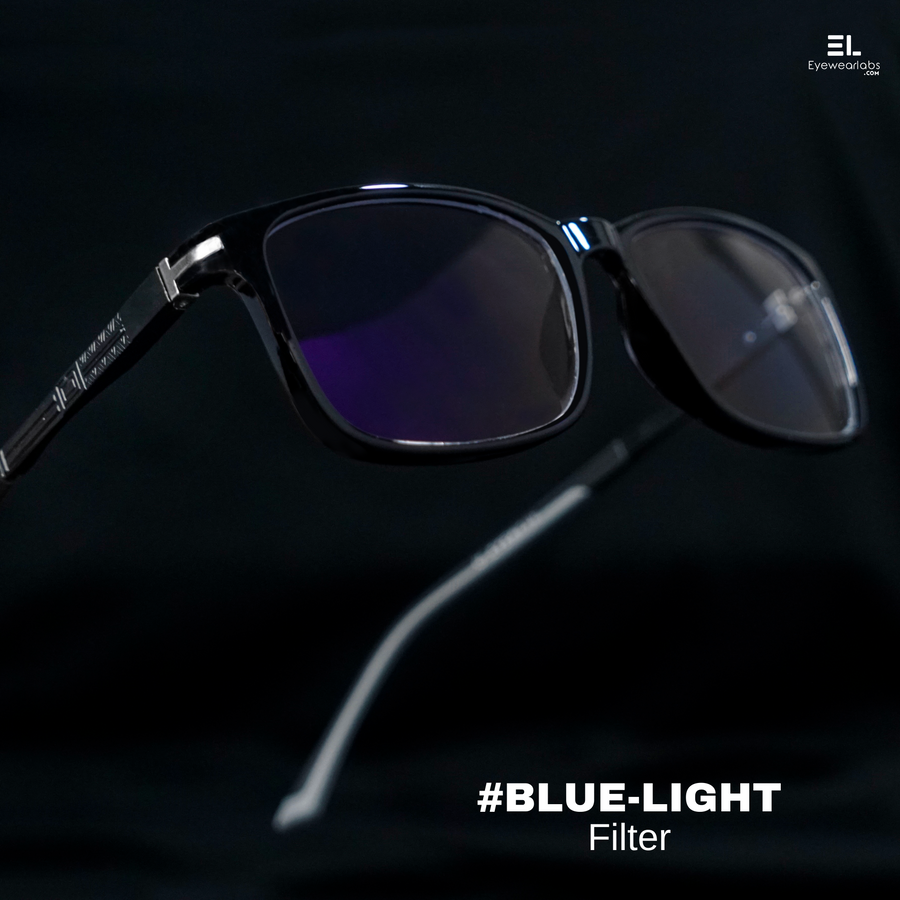 Cosmic Matte Black Eyewearlabs Blue Light Glasses