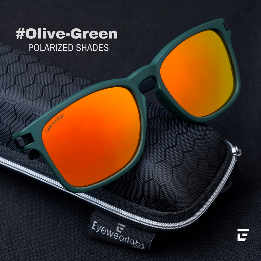 Olive Green Men Sunglasses