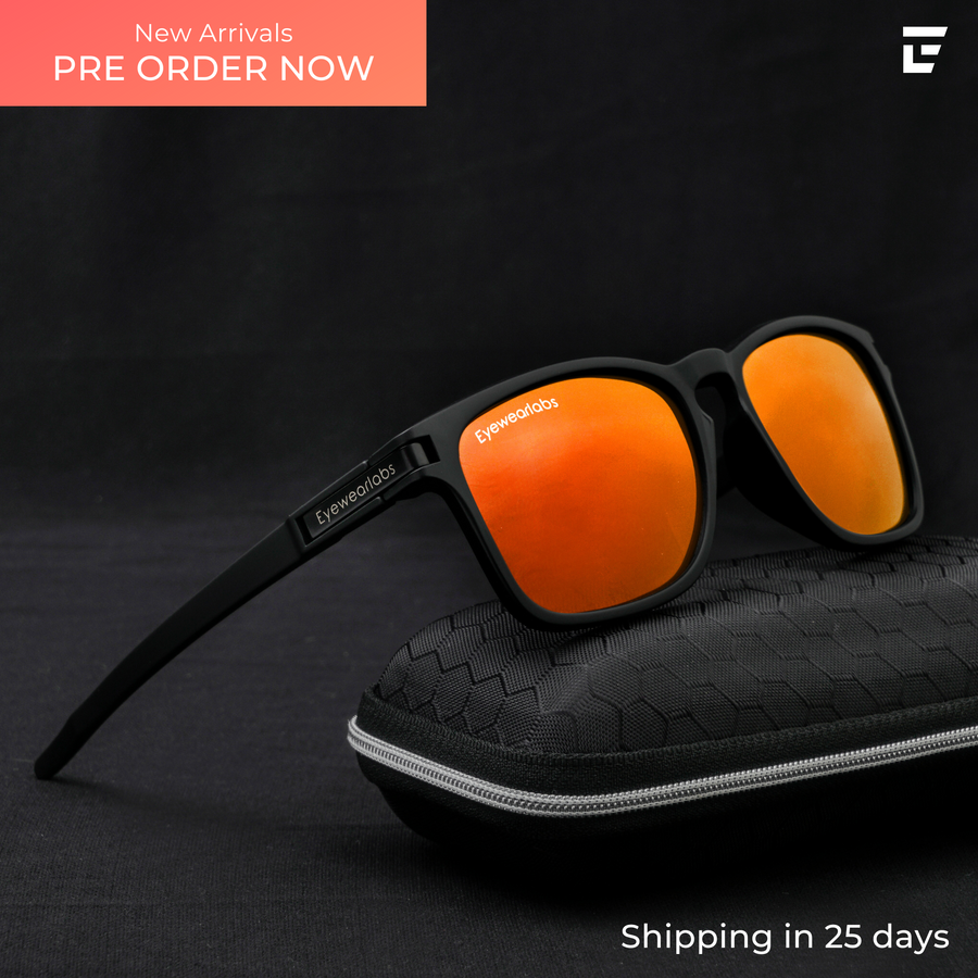 Eclipse Orange Men Sunglasses