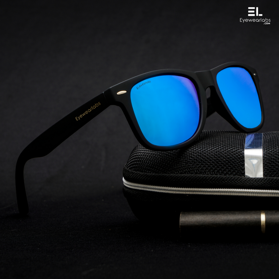 Atom Blue Mirror Eyewearlabs Power Sunglasses