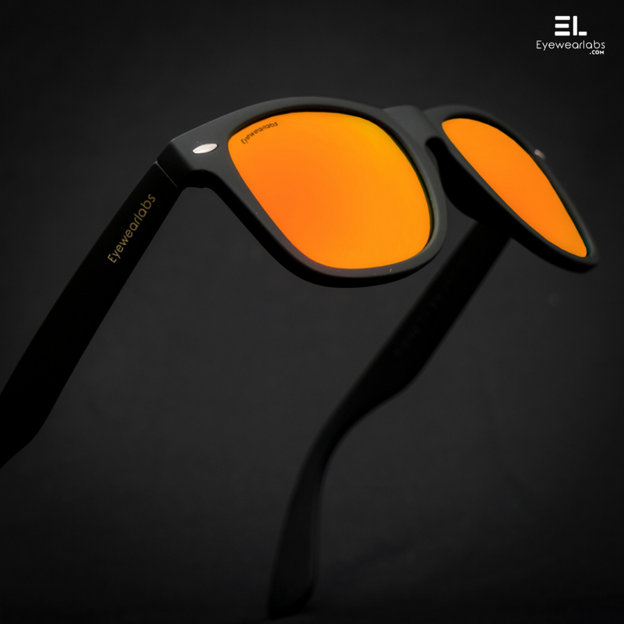 Atom Orange Mirror Eyewearlabs Power Sunglasses